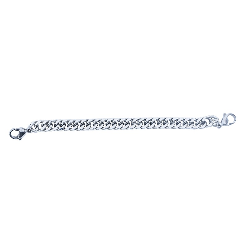 Bracelet Chain - Medium Curb Stainless Steel - Emergency ID Australia