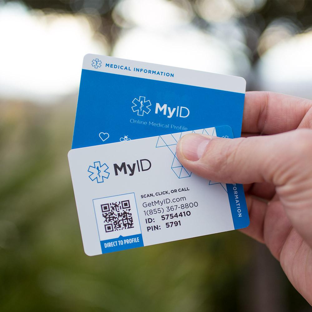 MyID Wallet ID Card with FREE online DETAILED profile. - Emergency ID Australia