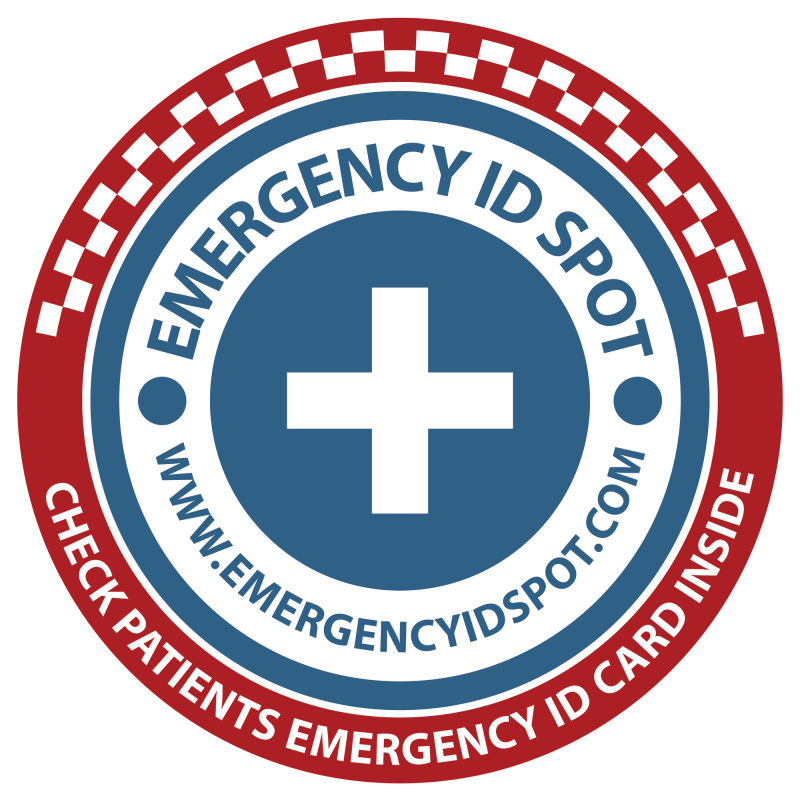 Focus Magazine Newspaper article on the Emergency ID Spot Care information kit medical alert sticker