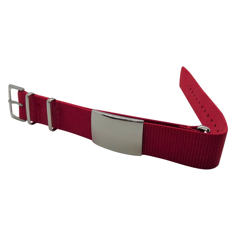 Nylon Watchband Style Wristband 1 - Red