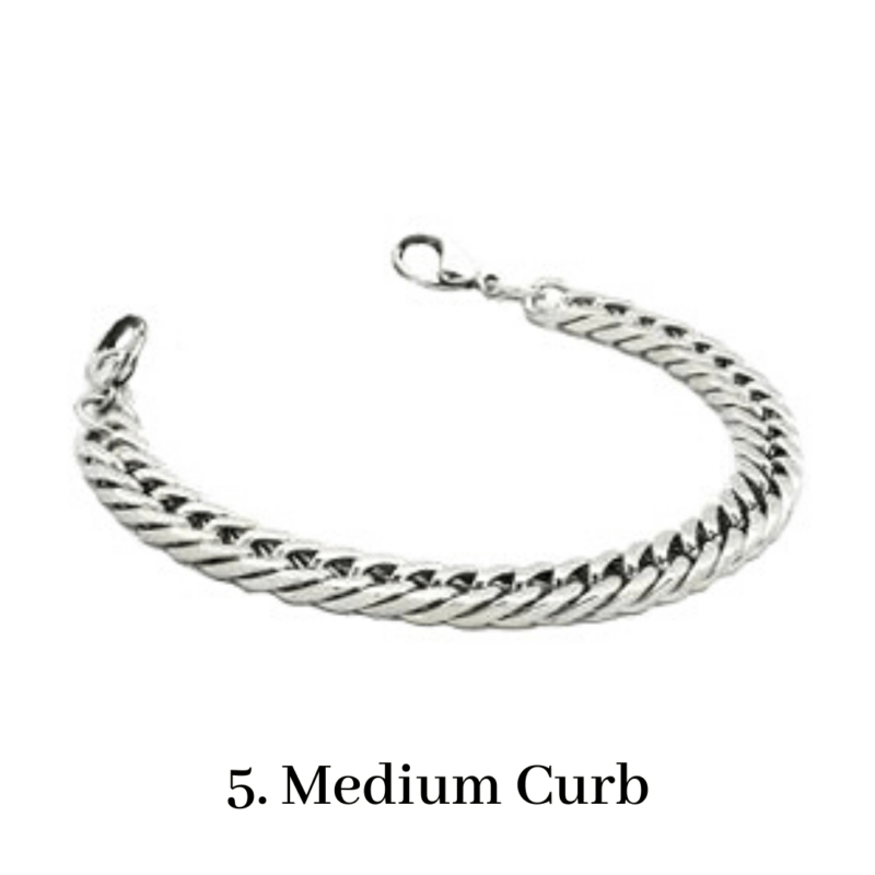 5. Medium Curb Bracelet Chain Emergency ID Australia