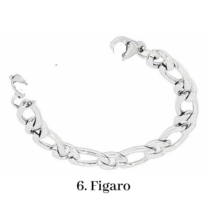 6. Figaro Bracelet Chain Emergency ID Australia