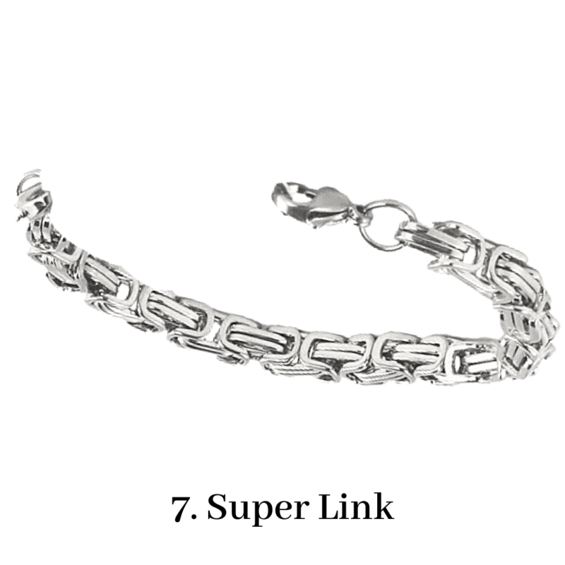 7. Super Link Bracelet Chain Emergency ID Australia