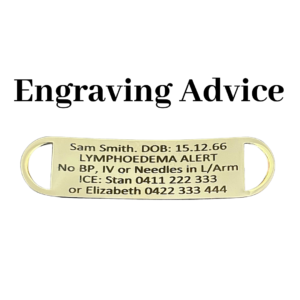 Engraving Advice for your Emergency ID medical alert