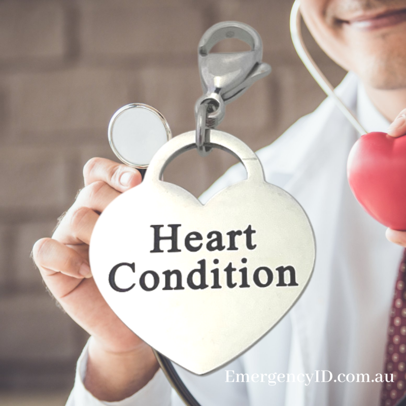 Heart Charm - HEART by Emergency ID Australia