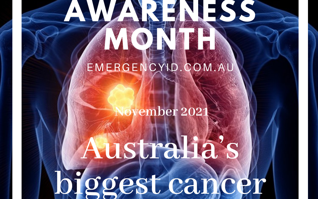 Lung Cancer Awareness Month – Australia’s BIGGEST killer – November 2021