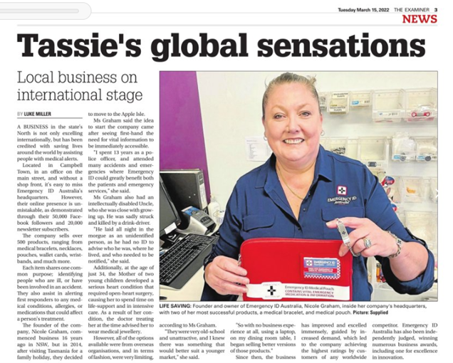 Tassie’s Global Sensation – Local business on international stage