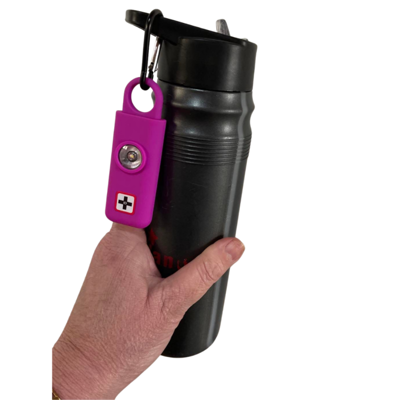 Emergency ID Australia Personal Alarms with light on drinkbottle
