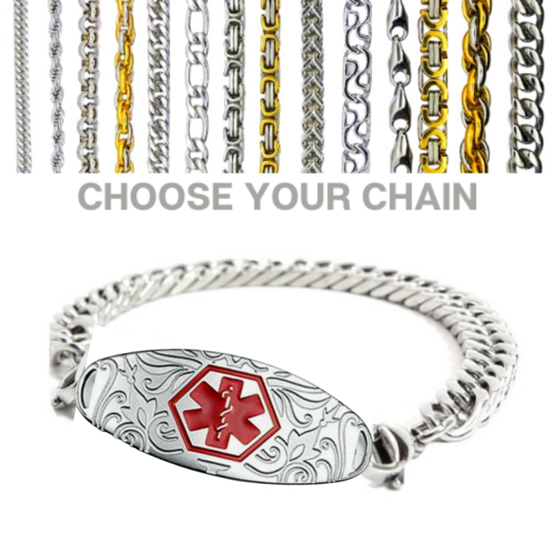 Rosebery Style Medallion with Bracelet Chain