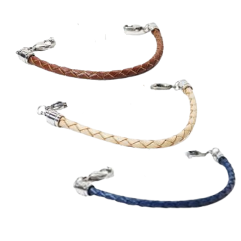 3 Leather Bands by Emergency ID Australia
