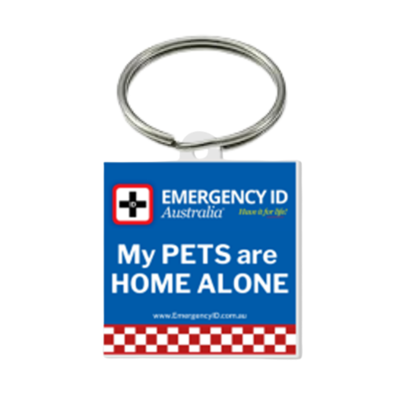 My Pets Are Home Alone Keyring