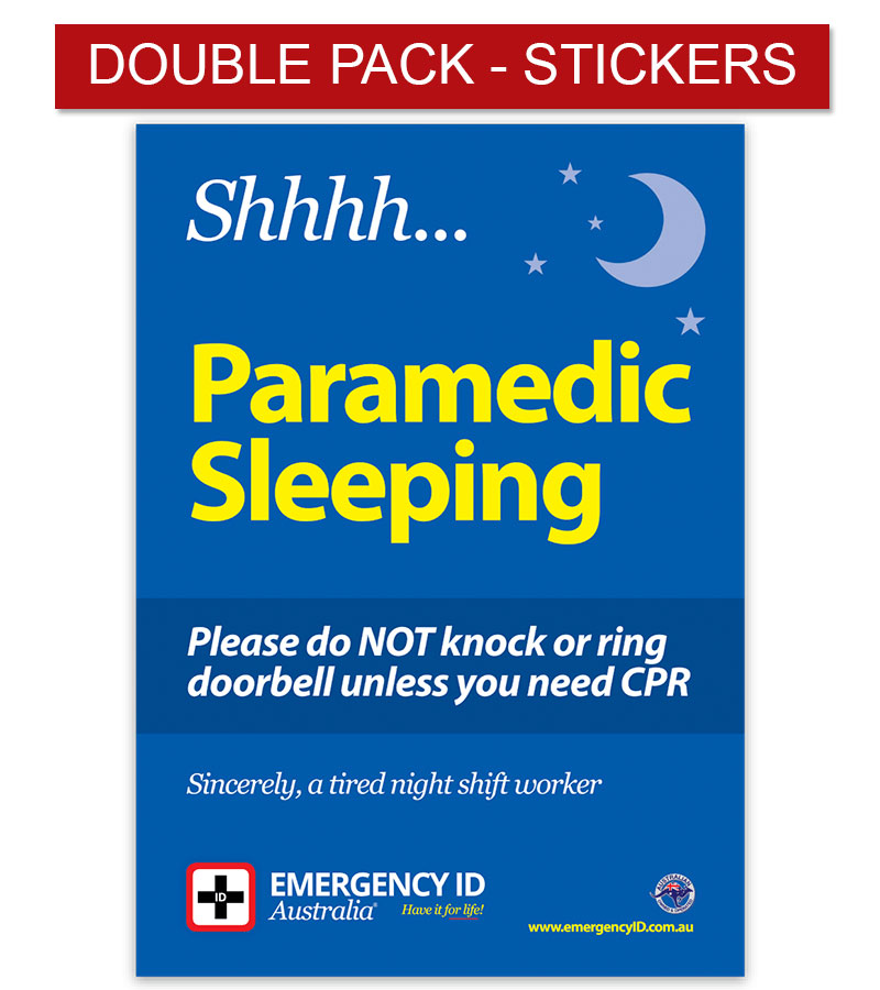 Shhhhh….Paramedic Sleeping Sticker