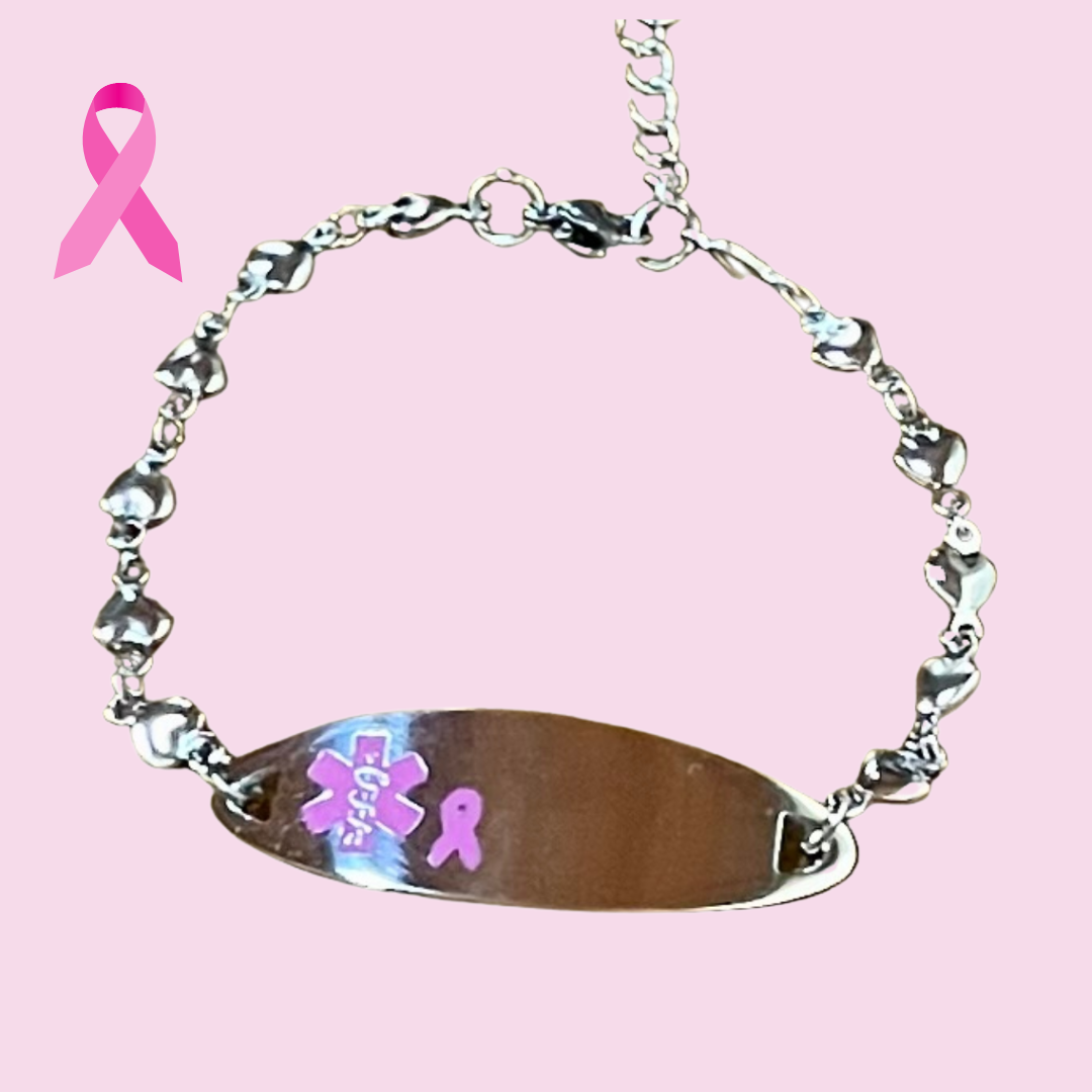 Fundraising For A Cause Breast Cancer Pink Ribbon Bangle Bracelets - India  | Ubuy