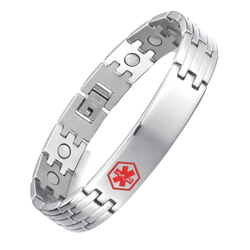 Magnet medical alert Emergency ID bracelet
