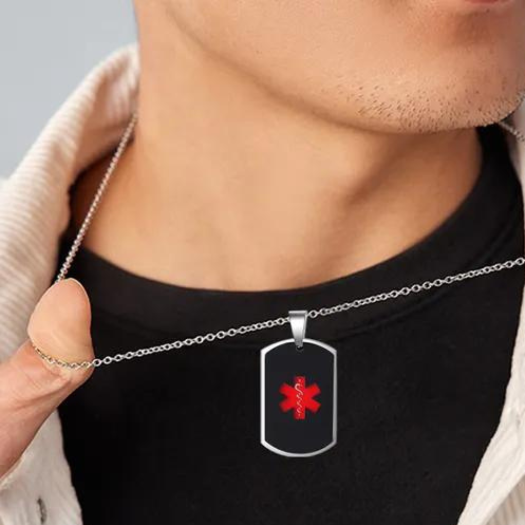 Medical Alert Necklace Tags | Personalized ID – GoTags